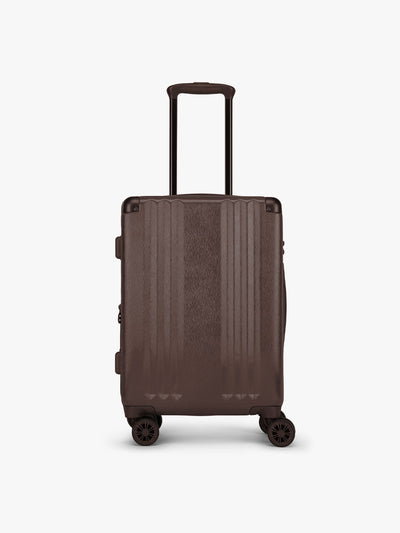 CALPAK Ambeur Carry On Luggage in brown Walnut with metallic look;LAM1020-WALNUT view 1